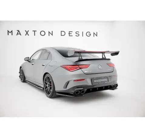 Carbon Spoiler With Upper Swan Mounting + LED Mercedes-Benz CLA Coupe C118 / C118 Facelift