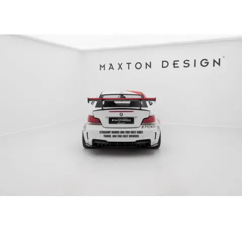 Carbon Spoiler With Internal Brackets Uprights V.1 + LED BMW 1 M E82