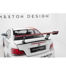 Carbon Spoiler With Internal Brackets Uprights V.1 + LED BMW 1 M E82