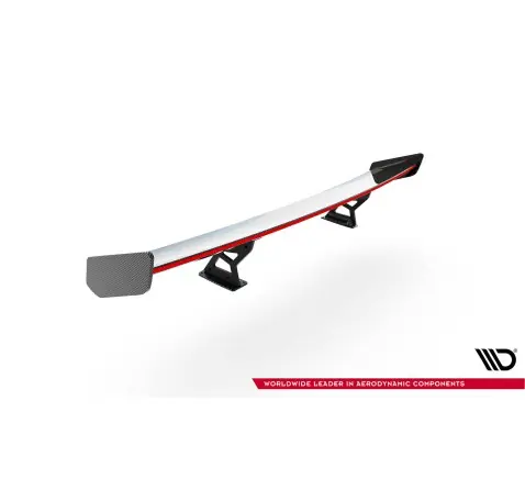 Carbon Spoiler With Internal Brackets Uprights V.1 + LED BMW 1 M E82