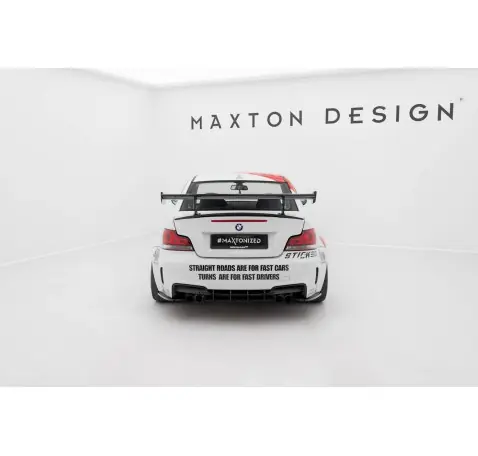 Carbon Spoiler With Internal Brackets Uprights V.2 BMW 1 M E82