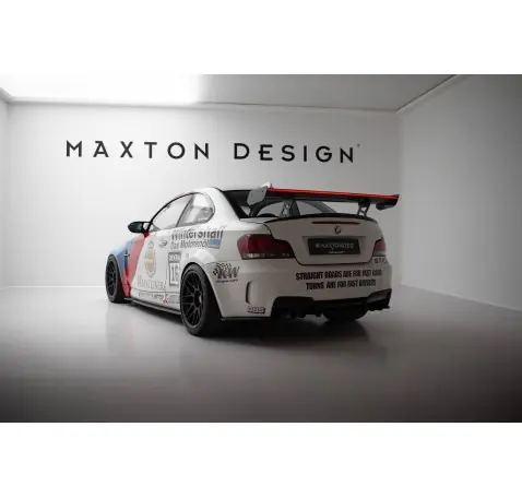 Carbon Spoiler With Internal Brackets Uprights V.2 + LED BMW 1 M E82