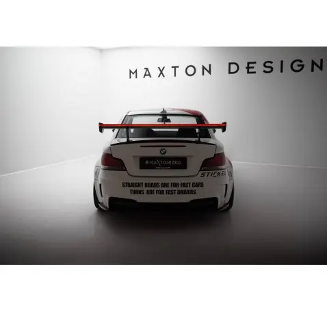 Carbon Spoiler With Internal Brackets Uprights V.2 + LED BMW 1 M E82