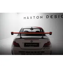 Carbon Spoiler With Internal Brackets Uprights V.2 + LED BMW 1 M E82