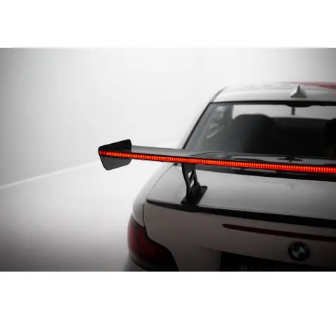 Carbon Spoiler With Internal Brackets Uprights V.2 + LED BMW 1 M E82