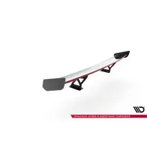 Carbon Spoiler With Internal Brackets Uprights V.2 + LED BMW 1 M E82