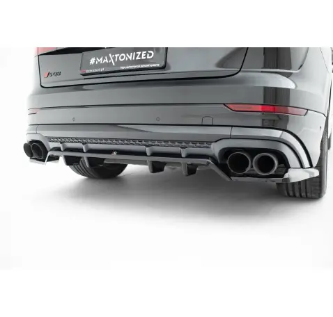 Arriere Splitter (avec une barre verticale) V.2 Audi SQ8 / Q8 S-Line Mk1 Facelift