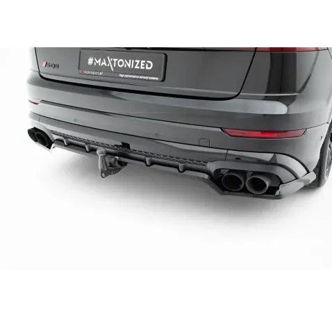 Arriere Splitter (avec une barre verticale) V.2 Audi SQ8 / Q8 S-Line Mk1 Facelift