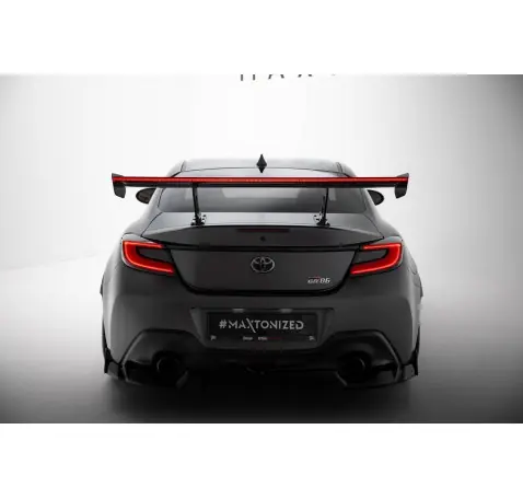 Carbon Spoiler With Internal Brackets Uprights + LED Toyota GR86 / Subaru BRZ Mk2