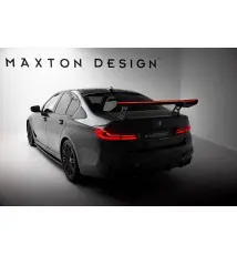 Carbon Spoiler With Internal Brackets Uprights + LED BMW 5 / M5 Sedan G30 / F90