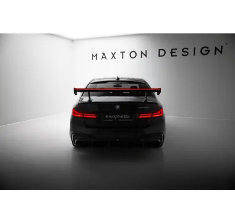 Carbon Spoiler With Internal Brackets Uprights + LED BMW 5 / M5 Sedan G30 / F90