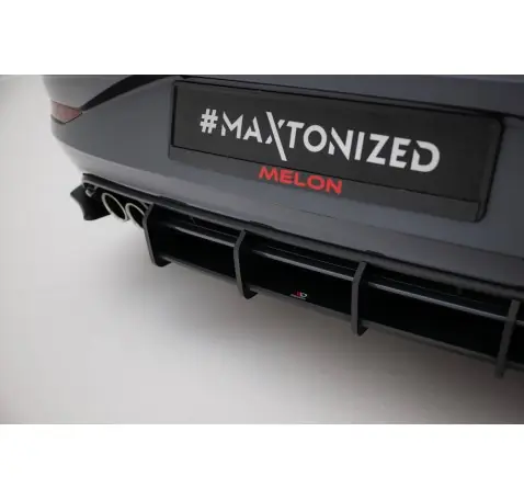 Street Pro Central Diffuseur Arriere + Flaps Volkswagen Polo GTI Mk6 Facelift