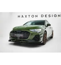 Street Pro Lame Du Pare-Chocs Avant V.1 + Flaps Audi S3 Sportback / A3 S-line Sportback 8Y Facelift