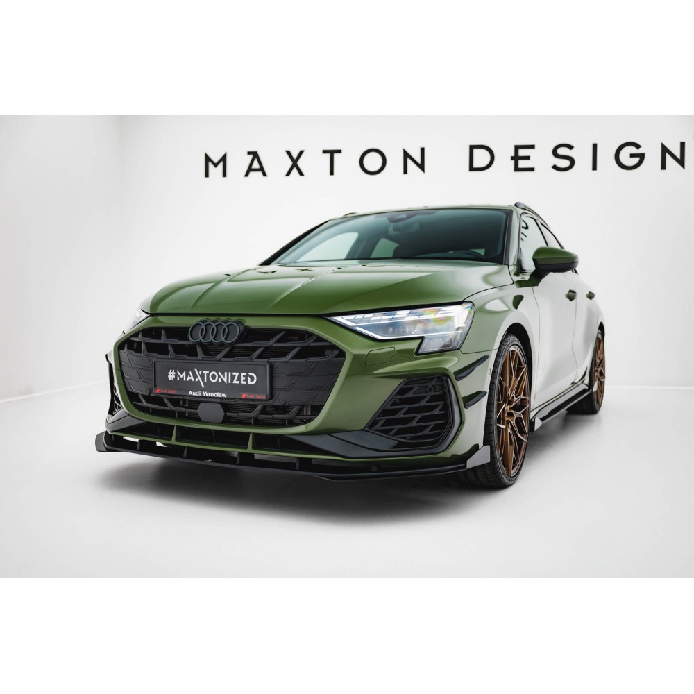 Street Pro Lame Du Pare-Chocs Avant V.1 + Flaps Audi S3 Sportback / A3 S-line Sportback 8Y Facelift