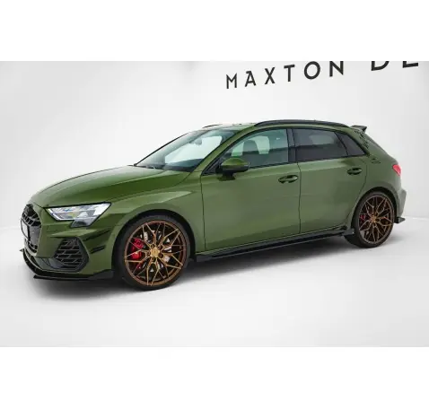 Street Pro Rajouts Des Bas De Caisse V.2 + Flaps Audi S3 Sportback / A3 S-line Sportback 8Y / 8Y Facelift