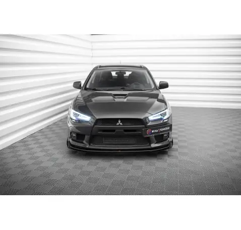 Street Pro Lame Du Pare-Chocs Avant + Flaps Mitsubishi Lancer EVO X