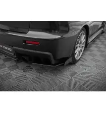 Street Pro Lame Du Pare Chocs Arriere + Flaps Mitsubishi Lancer EVO X