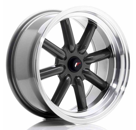 JR Wheels JR19 17x8 ET-20-0 BLANK Gun Metal