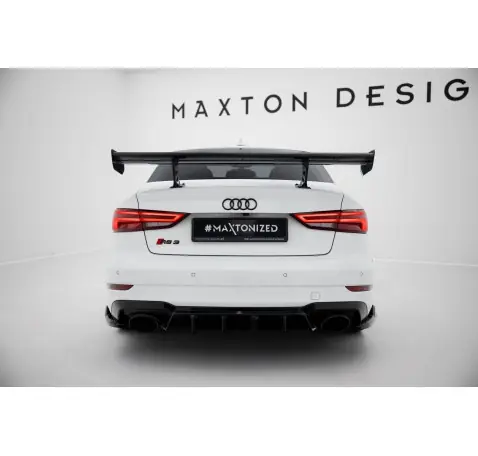 Carbon Spoiler With Internal Brackets Uprights Audi A3 / A3 S-Line / S3 / RS3 Sedan 8V / 8V Facelift