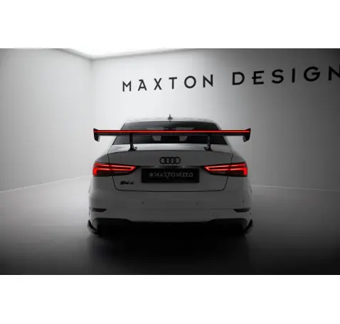 Carbon Spoiler With Internal Brackets Uprights + LED Audi A3 / A3 S-Line / S3 / RS3 Sedan 8V / 8V Facelift