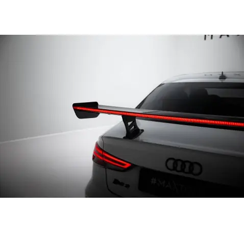 Carbon Spoiler With Internal Brackets Uprights + LED Audi A3 / A3 S-Line / S3 / RS3 Sedan 8V / 8V Facelift