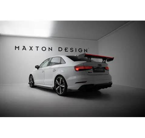 Carbon Spoiler With Internal Brackets Uprights + LED Audi A3 / A3 S-Line / S3 / RS3 Sedan 8V / 8V Facelift