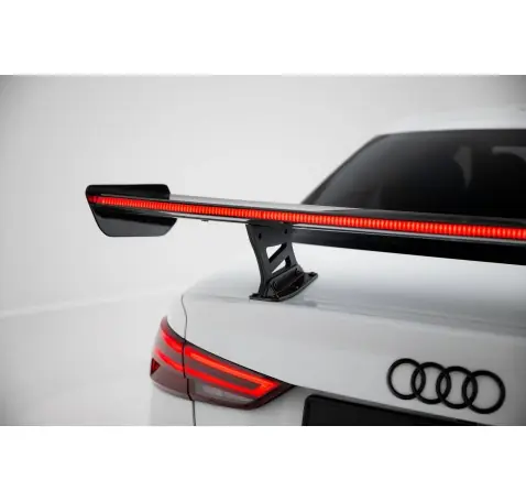 Carbon Spoiler With Internal Brackets Uprights + LED Audi A3 / A3 S-Line / S3 / RS3 Sedan 8V / 8V Facelift