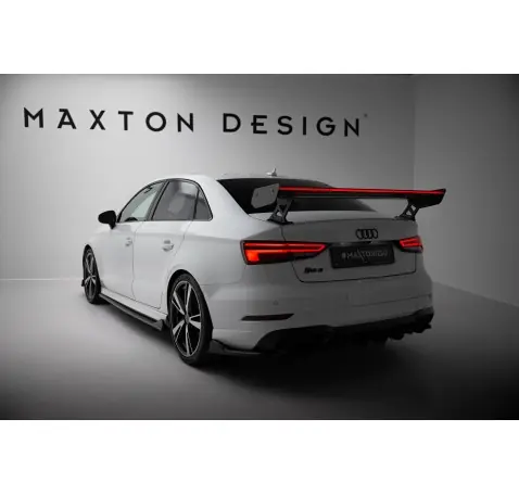 Carbon Spoiler With External Brackets Uprights + LEDAudi A3 / A3 S-Line / S3 / RS3 Sedan 8V / 8V Facelift