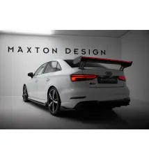 Carbon Spoiler With External Brackets Uprights + LEDAudi A3 / A3 S-Line / S3 / RS3 Sedan 8V / 8V Facelift