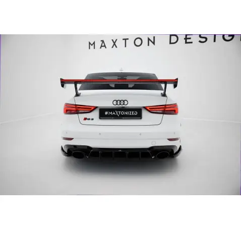Carbon Spoiler With External Brackets Uprights + LEDAudi A3 / A3 S-Line / S3 / RS3 Sedan 8V / 8V Facelift