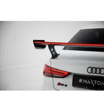 Carbon Spoiler With External Brackets Uprights + LEDAudi A3 / A3 S-Line / S3 / RS3 Sedan 8V / 8V Facelift