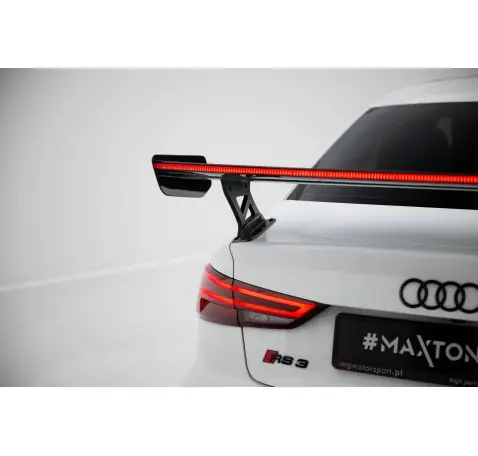 Carbon Spoiler With External Brackets Uprights + LEDAudi A3 / A3 S-Line / S3 / RS3 Sedan 8V / 8V Facelift