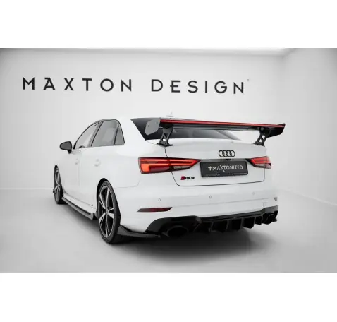 Carbon Spoiler With External Brackets Uprights + LEDAudi A3 / A3 S-Line / S3 / RS3 Sedan 8V / 8V Facelift