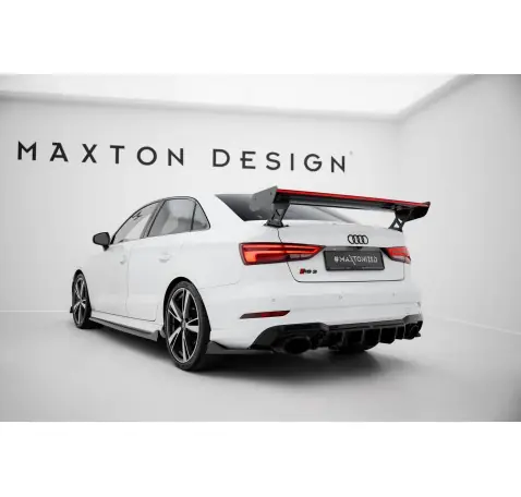Carbon Spoiler With External Brackets Uprights + LEDAudi A3 / A3 S-Line / S3 / RS3 Sedan 8V / 8V Facelift