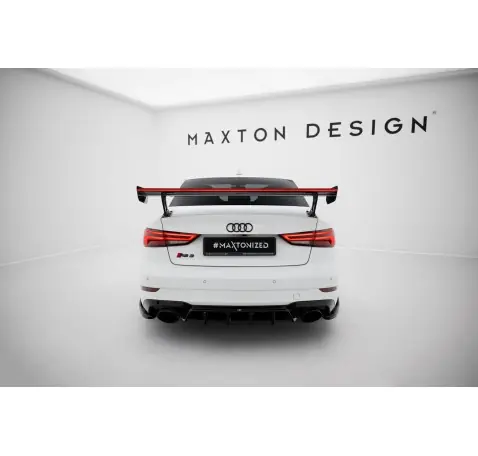 Carbon Spoiler With External Brackets Uprights + LEDAudi A3 / A3 S-Line / S3 / RS3 Sedan 8V / 8V Facelift