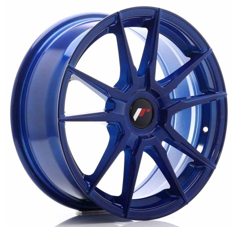 JR Wheels JR21 17x7 ET25-40 Blank Platinium Blue