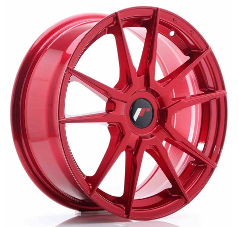 JR Wheels JR21 17x7 ET35-40 Blank Platinium Red