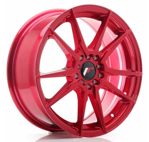 JR Wheels JR21 17x7 ET40 5x100/114 Platinum Red