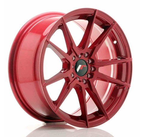 JR Wheels JR21 17x8 ET35 5x100/114 Platinum Red