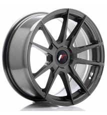 JR Wheels JR21 17x8 ET35 Blank Hyper Gray