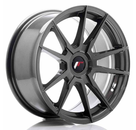 JR Wheels JR21 17x8 ET35 Blank Hyper Gray