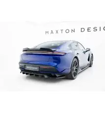 Arriere Splitter (avec une barre verticale) Porsche Taycan Turbo S Mk1
