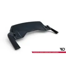 Arriere Splitter (avec une barre verticale) Porsche Taycan Turbo S Mk1