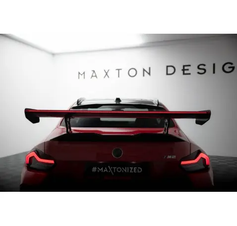 Carbon Spoiler With Internal Brackets Uprights + LED BMW M2 G87