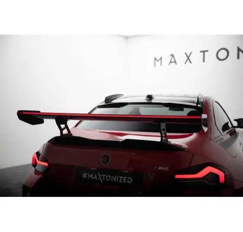 Carbon Spoiler With Internal Brackets Uprights + LED BMW M2 G87