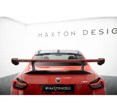 Carbon Spoiler With Internal Brackets Uprights + LED BMW M2 G87
