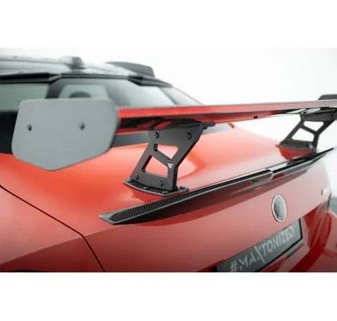 Carbon Spoiler With Internal Brackets Uprights + LED BMW M2 G87