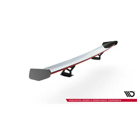 Carbon Spoiler With Internal Brackets Uprights + LED BMW M2 G87