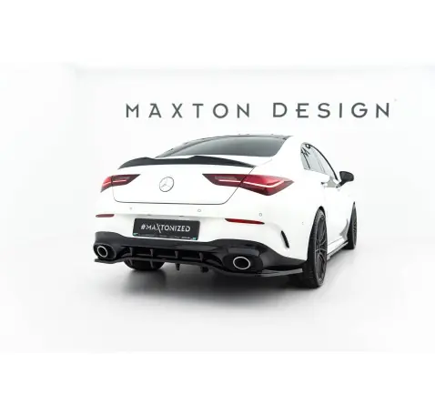Arriere Splitter (avec une barre verticale) Mercedes-AMG CLA 35 / 45 Coupe / Shooting Brake C118 Facelift / X118 Facelift