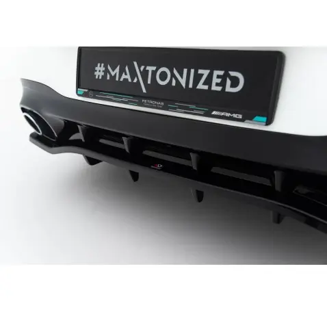 Arriere Splitter (avec une barre verticale) Mercedes-AMG CLA 35 / 45 Coupe / Shooting Brake C118 Facelift / X118 Facelift